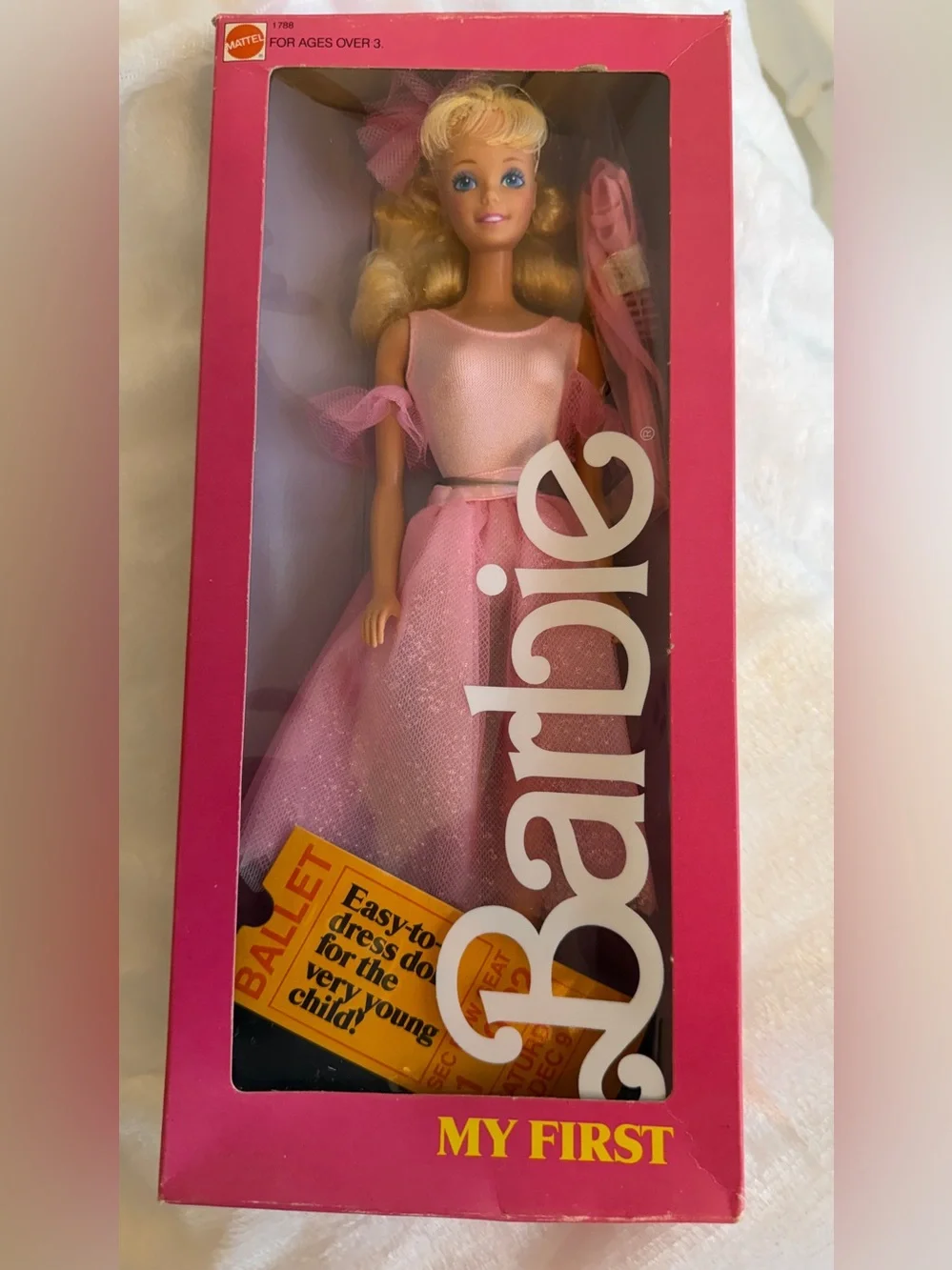 My First Barbie, Pink Ballerina, 1986, New in Box